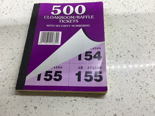 Cloakroom raffle tickets - cloakroom, 500