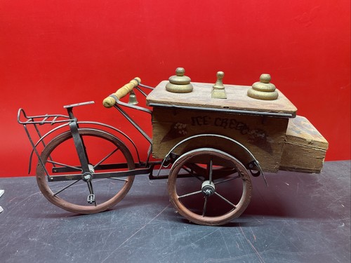 Vintage wooden ice cream - vintage,
