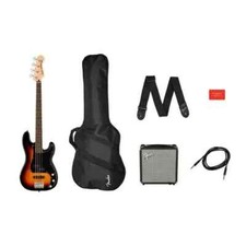 Squier By Fender Bass Affinity Precision Bass PJ Pack - 3-Colour Sunburst + AMP