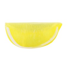  10 Pcs Plastic Lemons Fake Fruit Slices Artificial Sliced Decoration