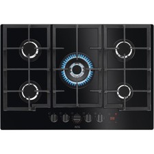 AEG HKB75450NB Built In 74cm 5 Burners Black Gas Hob
