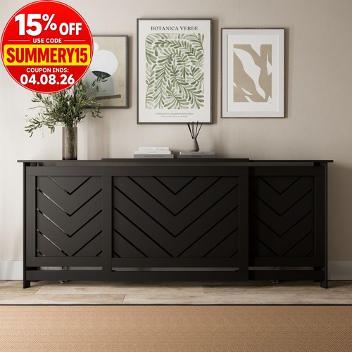 Radiator cover black modern - cover,