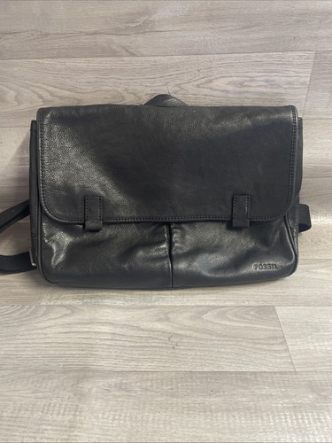 Fossill leather messenger bag - leather,