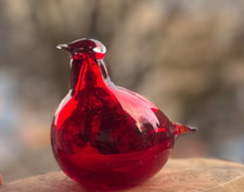 Rare Iittala Oiva Toikka Glass