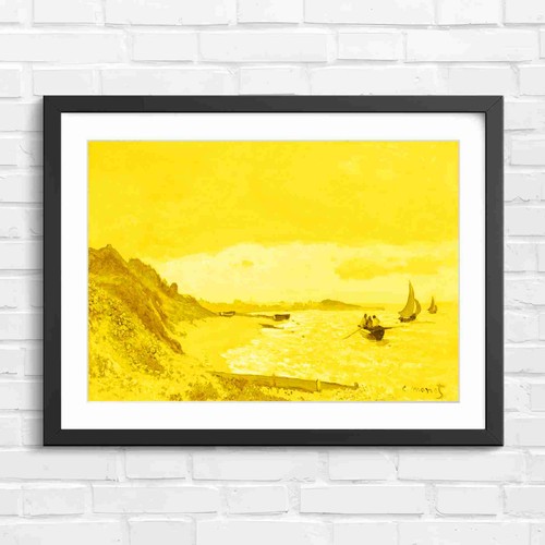 Impressionist beach coastline - impressionist,