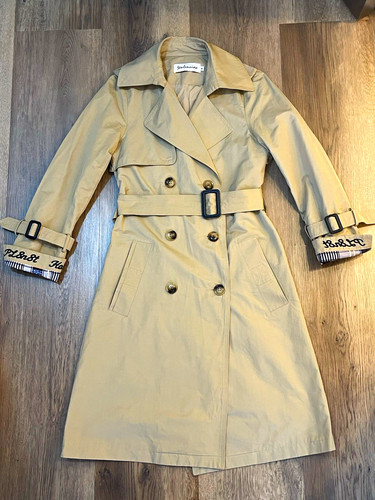 Senlinniao beige trench coat - trench,