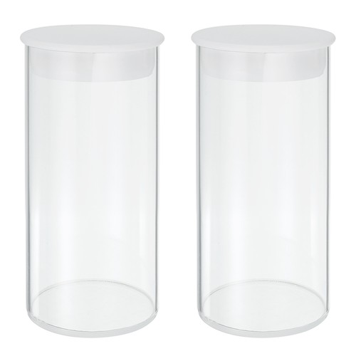 Clear plastic storage tubes - clear, 2"