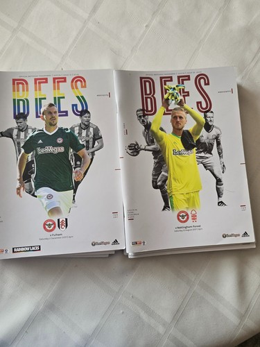 Brentford home programmes - brentford,
