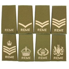REME GREEN PCS RANK SLIDES NEW