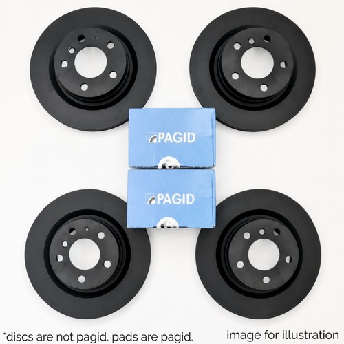 Front rear brake discs - discs, pagid