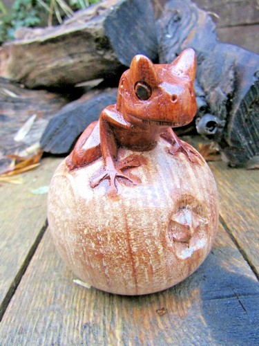 Hand made carved - hand, garden