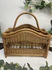 Large vintage wicker cane - large,