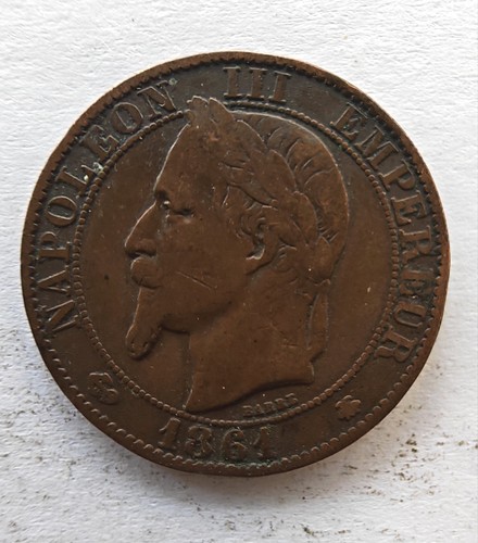 1864 france centimes - france, bronze