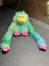 Aurora A&A Ombré Green Blue Rainbow Hanging Gorilla Monkey Ape Plush Soft Toy