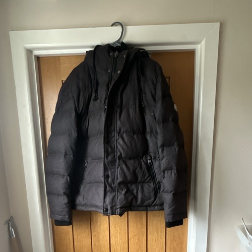 Moncler black hooded down - moncler,