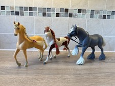 Dreamworks Riding Free Draft Model Horse bundle X3 - Spirit, Miradero, Draft