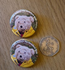 2 Horace the Alresford Bear button badges
