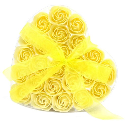 Yellow rose soap flowers - rose,