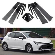 12PCS Window Pillar Posts Decal Cover For Toyota Corolla (E210) Hatchback 19-23