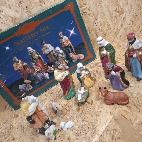 Ceramic nativity set - ceramic,