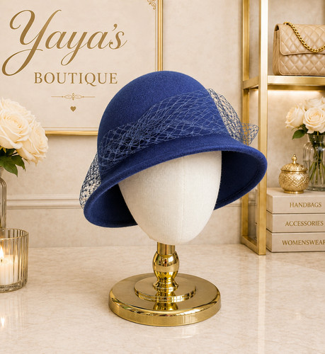 Vintage chinese boutique navy - vintage,
