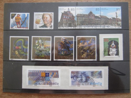Swiss postage stamps year - postage,