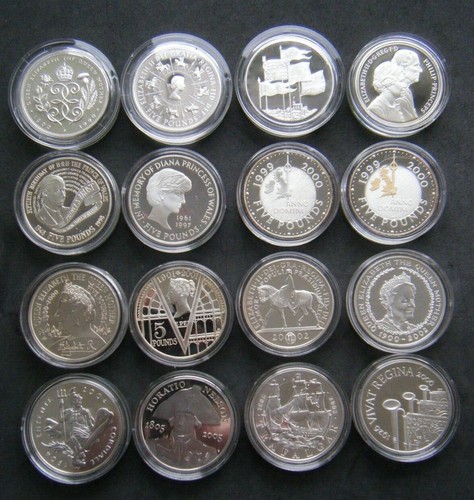 Royal mint silver proof five - silver,