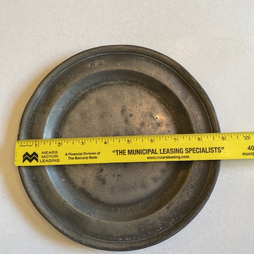 Vintage pewter plate charger - pewter,