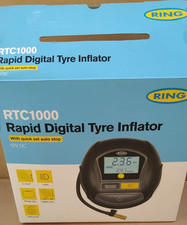 Ring Automotive TYREINFLATE 1000 Rapid Digital Tyre Inflator With Three Adaptors