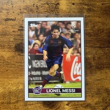 Lionel Messi Card Topps Lost Rookie 2004 2005 Barcelona Champions League