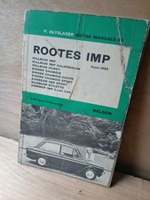 Rootes Imp Hillman Californian Husky Singer Chamois Coupe Sport Sunbeam Commer