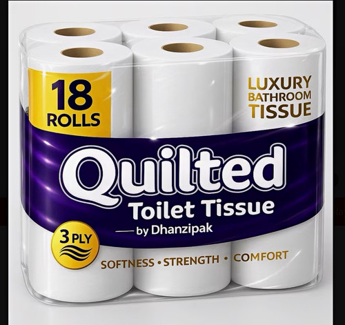 Quilted toilet tissue rolls - quilted,