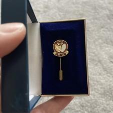 Vintage Old Silver Gilt 1950 50 Donations Blood Donor Award Pin Badge