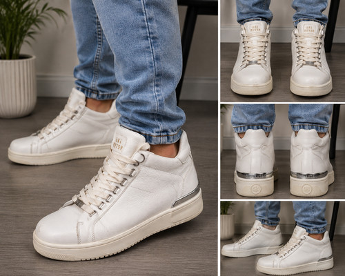 Oki kutsu white high - oki, high-top