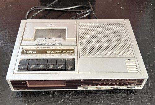Vintage ingersoll clock radio - vintage,