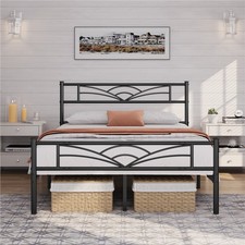Metal Platform Bed Frame with