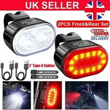 2x Mountain Bike Lights USB