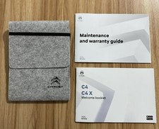 GENUINE CITROEN C4, C4 X  OWNERS MANUAL AND SERVICE BOOK WITH WALLET 2020-2024