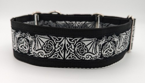 Black silver dragon martingale - silver,