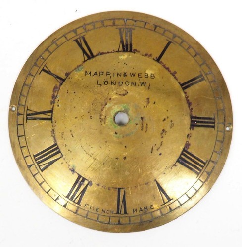 Vintage metal mantel clock - mantel,