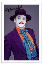 JACK NICHOLSON BATMAN THE JOKER SIGNED AUTOGRAPH PHOTO PRINT 