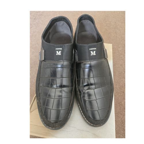 Men black leather - men's,