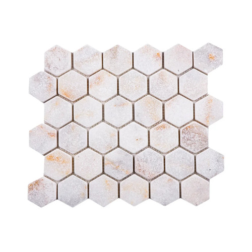 Calacatta sugar tumbled - tumbled, marble