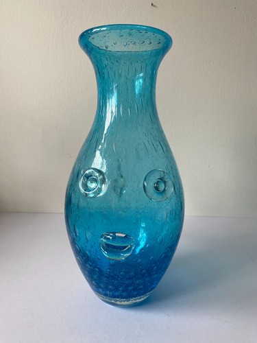 Blue bubble hand blown - bubble,