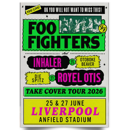 Foo fighters concert poster - foo,