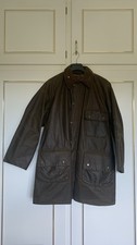 Men’s Vintage Barbour Solway Lined Zipper Wax Jacket Green Size M