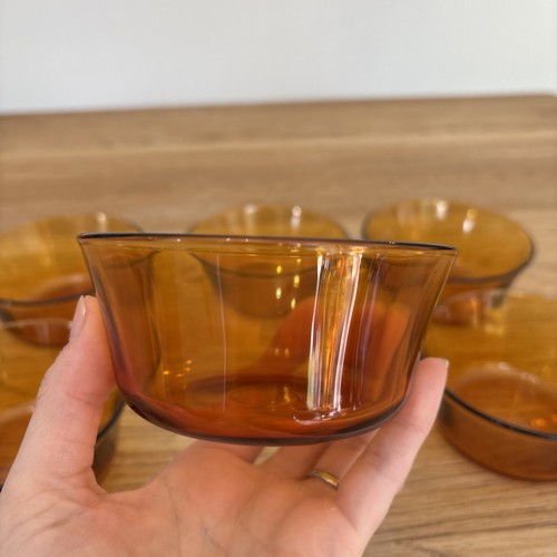 Vintage duralex amber glass - amber,