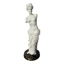 Aphrodite Cyprus Venus de Milo Classical Statue Figurine Wood Base