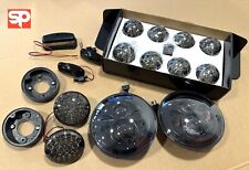 RHD 18pc COMPLETE Smoked LED Light Lamp & Headlight kit for Land Rover Defender