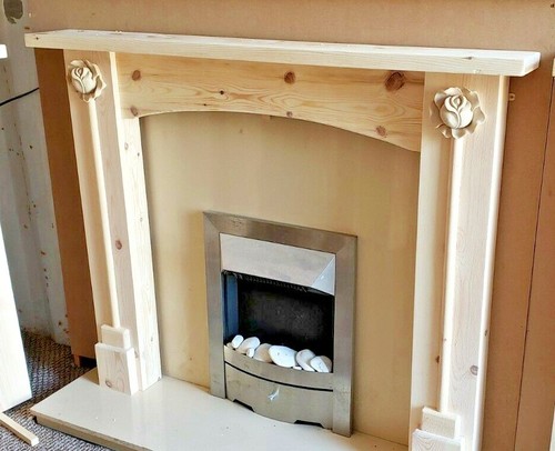Flower design fire surround - flower,